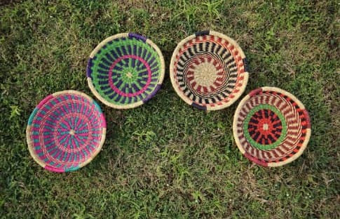 Pelkia  - Handwoven Bolga Basket