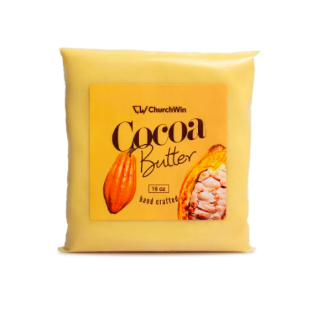 Churchwin Cocoa Butter, Fresh Unrefined, 500g- 1 lb (16 oz)