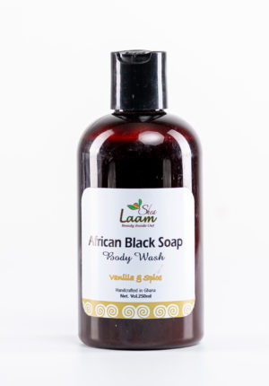 African Black Soap Body Wash – Vanilla and Spice 250ml