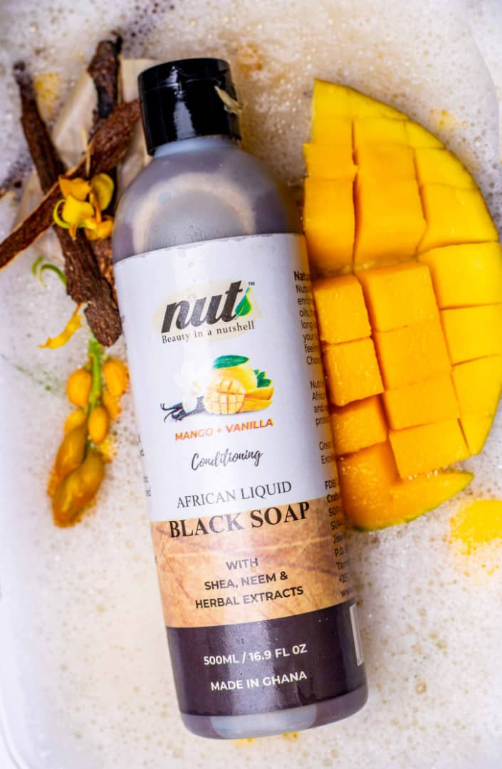 NUT Conditioning Liquid Black Soap - Mango & Vanilla