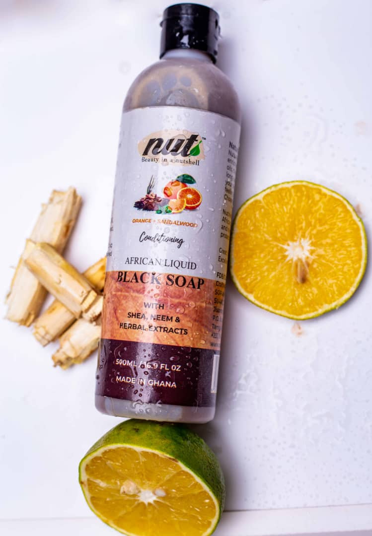 NUT Conditioning Liquid Black Soap - Orange & Sandalwood