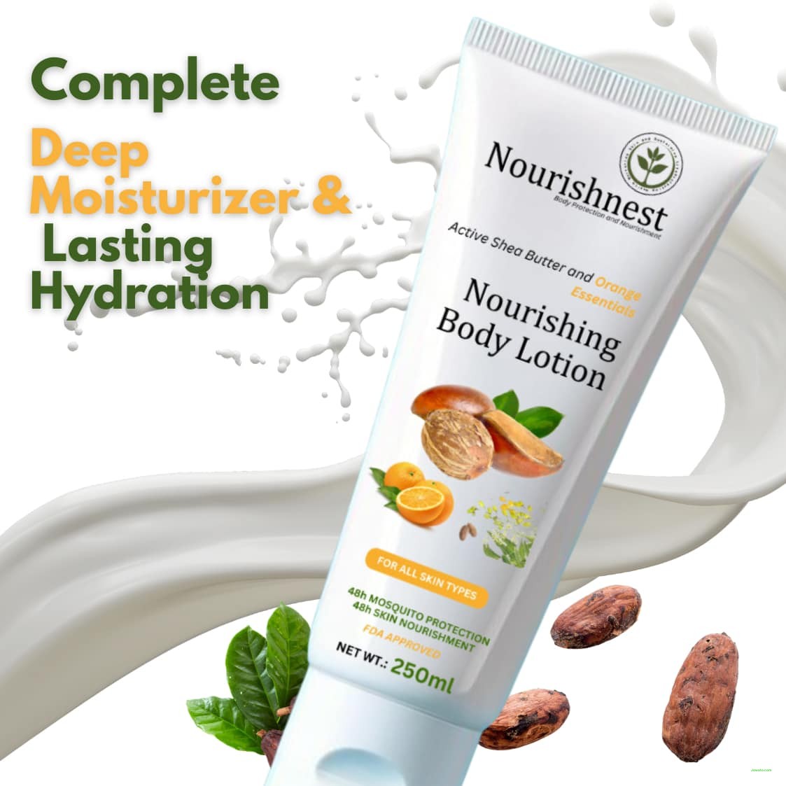 NourishNest Body Lotion - Neem-Based Wellness & Protection