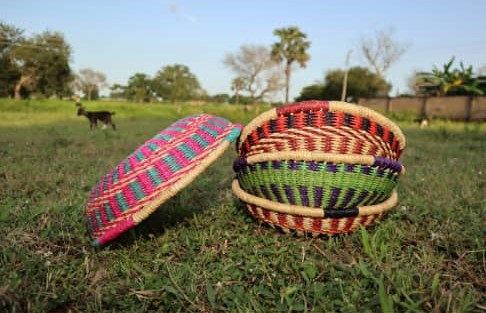 Pelkia  - Handwoven Bolga Basket