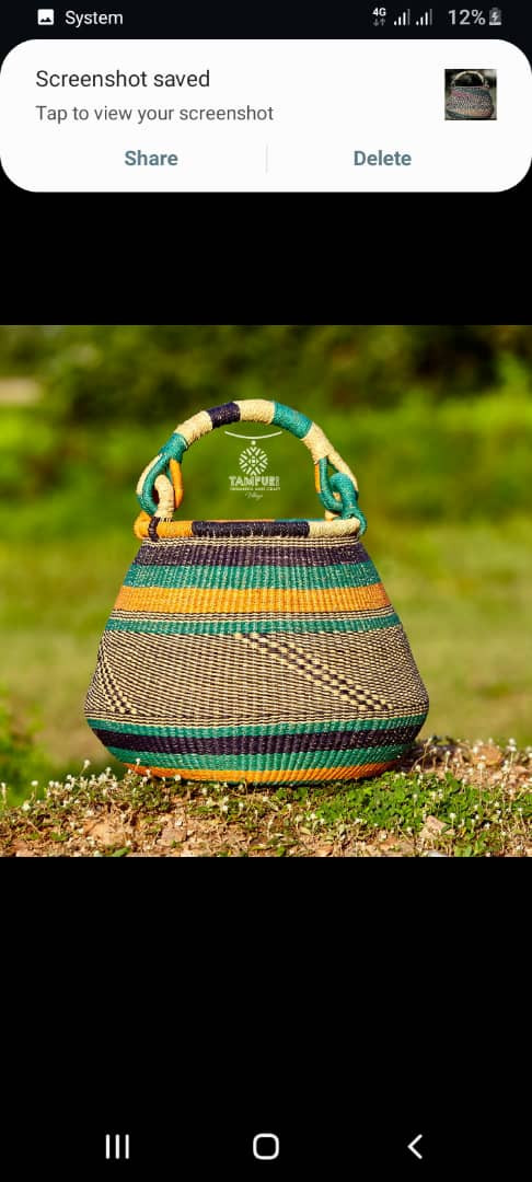 Yiinaa Dene (For God) - Handwoven Bolga Basket