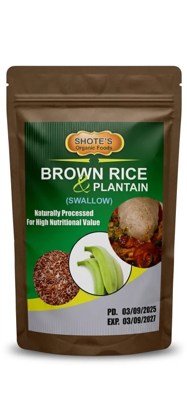 Shote's Organic Brown Rice & Plantain Swallow