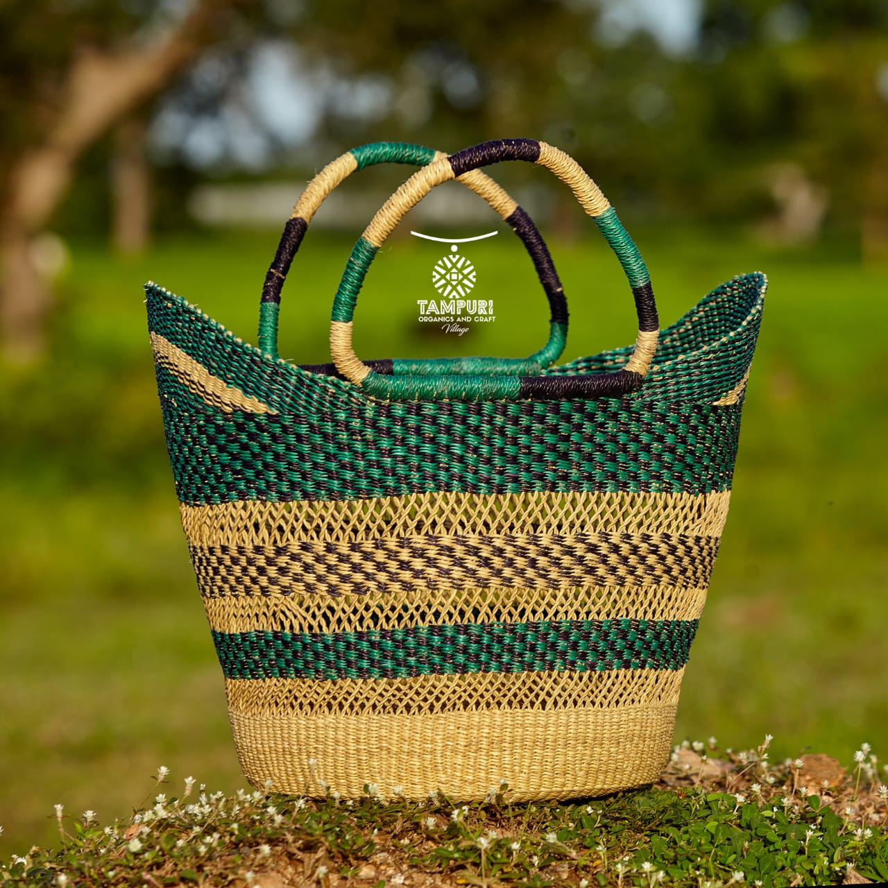 Sugwa (Beauty)- Handwoven Bolga Basket