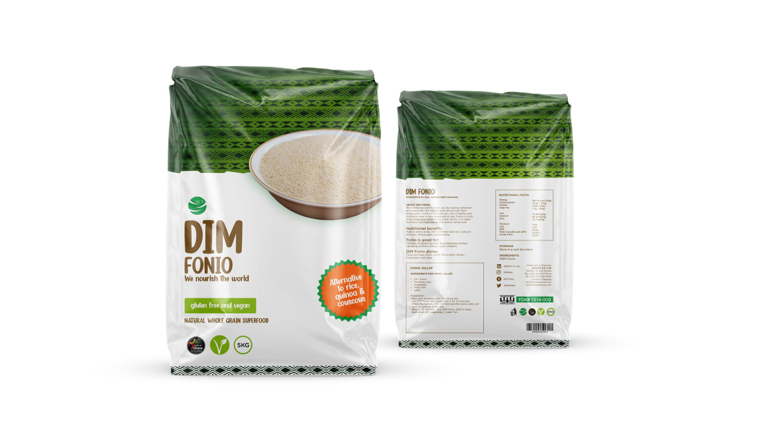 Dim Fonio - Organic Gluten-Free Superfood - 500g